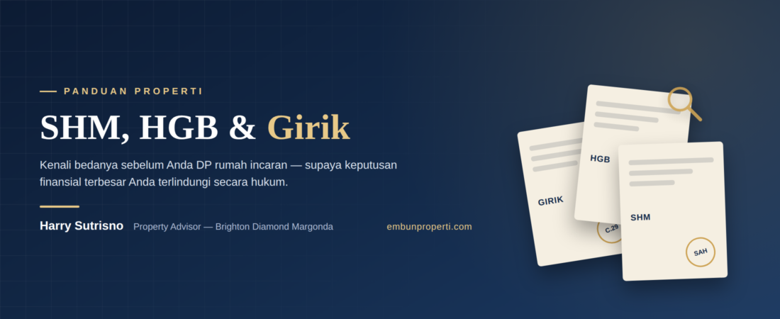 SHM, HGB, dan Girik: Kenali Bedanya Sebelum Anda DP Rumah Incaran